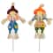 18" Boy & Girl Fall Harvest Scarecrow Picks